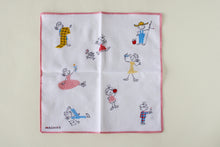 画像をギャラリービューアに読み込む, 復刻図案ハンカチ サザエ・カツオ・ワカメ