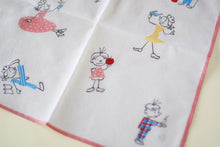 画像をギャラリービューアに読み込む, 復刻図案ハンカチ サザエ・カツオ・ワカメ