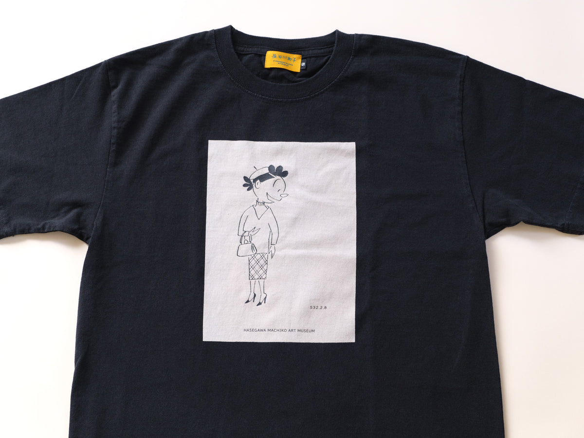 サザエさん黒染めTシャツ ベレー帽 – 長谷川町子美術館 通信販売部