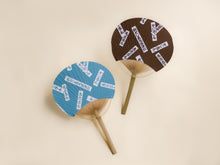 画像をギャラリービューアに読み込む, 手ぬぐい竹製うちわ やじきた茶色