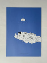 画像をギャラリービューアに読み込む, サザエさん B2ポスター カツオとワカメ(群青)