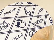 画像をギャラリービューアに読み込む, 手ぬぐい竹製うちわ 復刻図案手ぬぐい格子