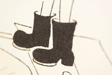 画像をギャラリービューアに読み込む, サザエさん B2ポスター ワカメ鏡