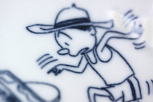 画像をギャラリービューアに読み込む, サザエさん 豆皿 カツオ しのび足