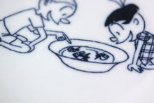 画像をギャラリービューアに読み込む, サザエさん 豆皿 カツオとワカメ 金魚