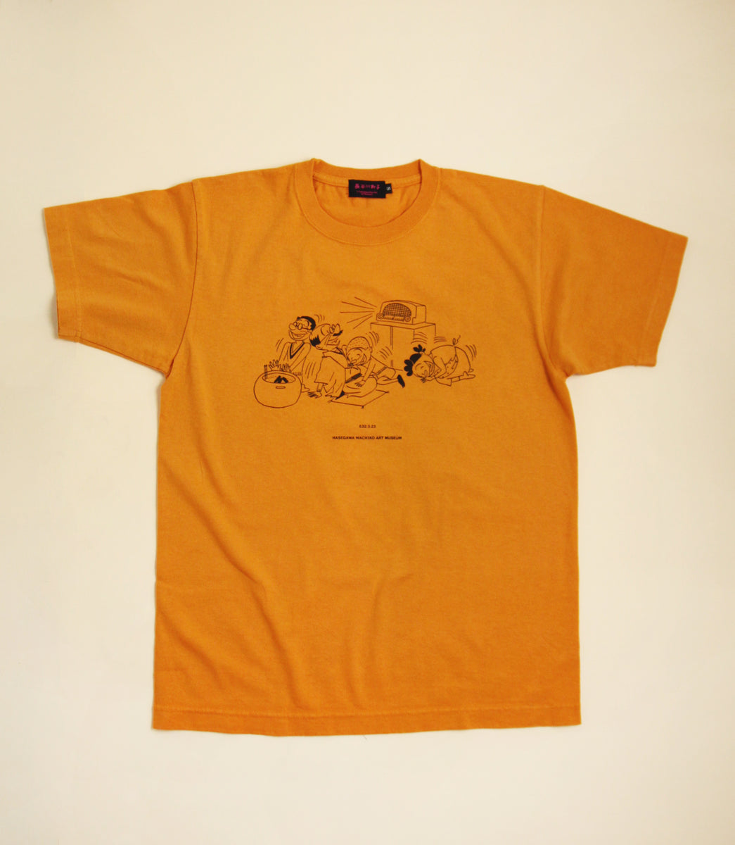 サザエさん Tシャツ 橙色 – 長谷川町子美術館 通信販売部