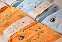 画像をギャラリービューアに読み込む, サザエさん Tシャツ 水色