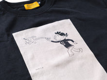画像をギャラリービューアに読み込む, サザエさん黒染めTシャツ　ボウリング
