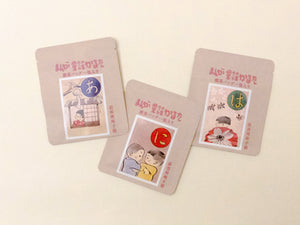 まんが童謡かるたこども絵札の煎茶バッグセット〈は・に・あ〉