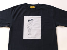 画像をギャラリービューアに読み込む, サザエさん黒染めTシャツ　ベレー帽
