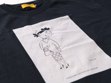 画像をギャラリービューアに読み込む, サザエさん黒染めTシャツ　ベレー帽
