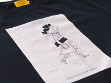 画像をギャラリービューアに読み込む, サザエさん黒染めTシャツ　クラッチ
