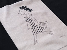 画像をギャラリービューアに読み込む, サザエさん黒染めTシャツ　ワンピース
