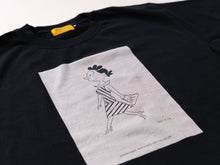 画像をギャラリービューアに読み込む, サザエさん黒染めTシャツ　ワンピース
