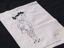 画像をギャラリービューアに読み込む, サザエさん黒染めTシャツ　ベレー帽
