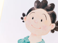 画像をギャラリービューアに読み込む, 「復刻」サザエさん色紙　「サザエさん」
