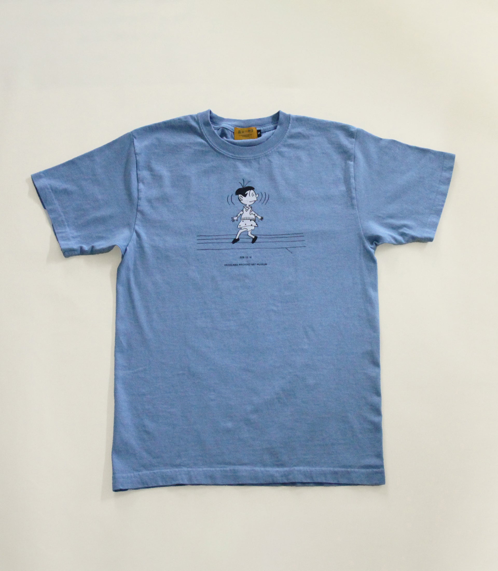 わかめちゃんTシャツ ブルー – 長谷川町子美術館 通信販売部